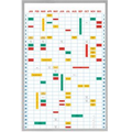 Full Year Calendar Magnetic Strip Board Kit (48"x36")